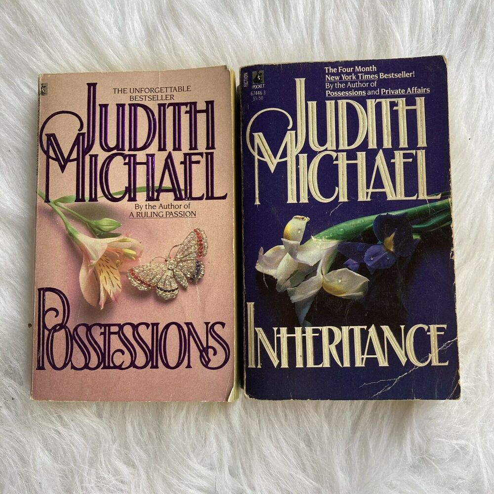 Judith Michael Possessions & Inheritance Vintage 1990’s Adult Bundle of 2 Books